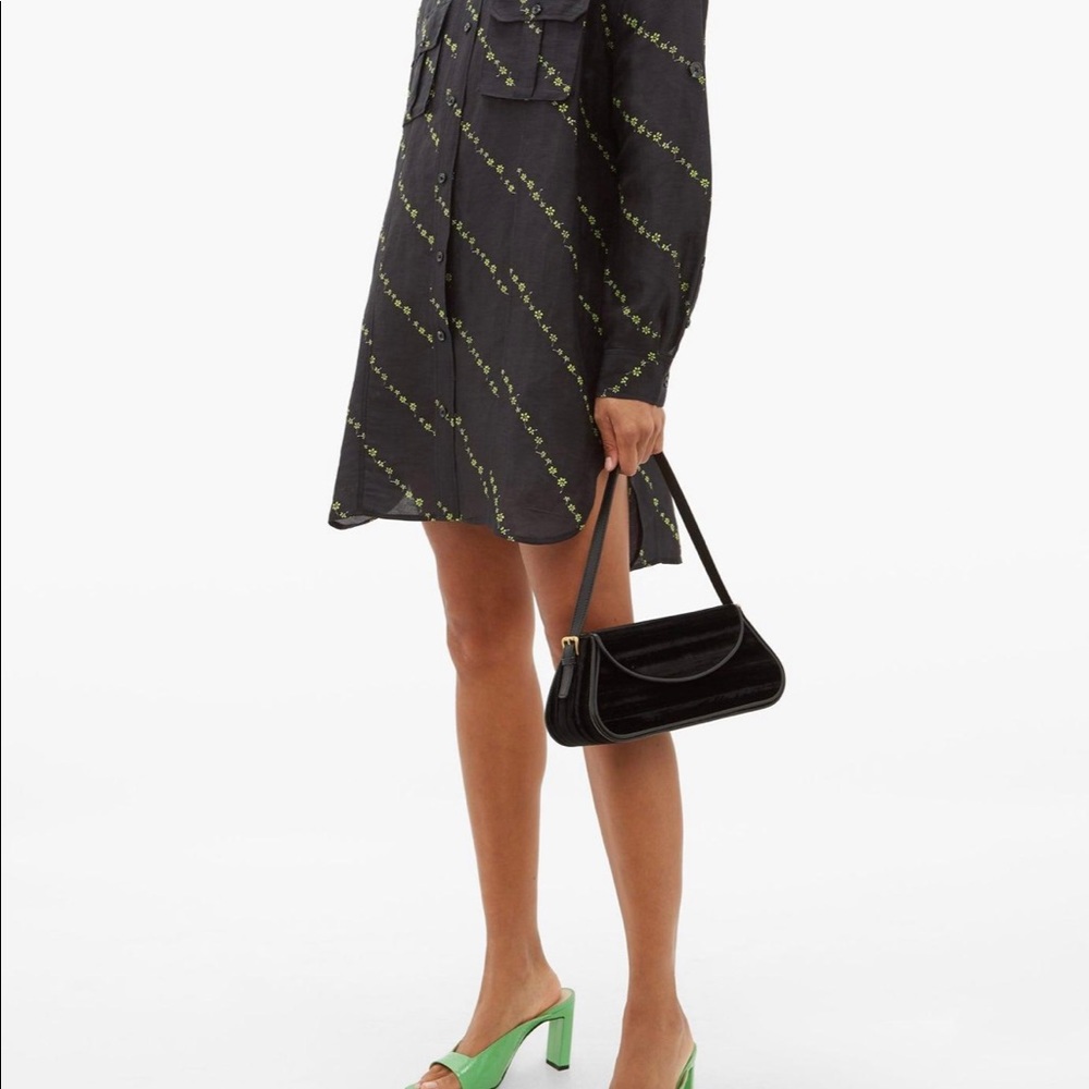 Uma Black Crushed Velvet Bag